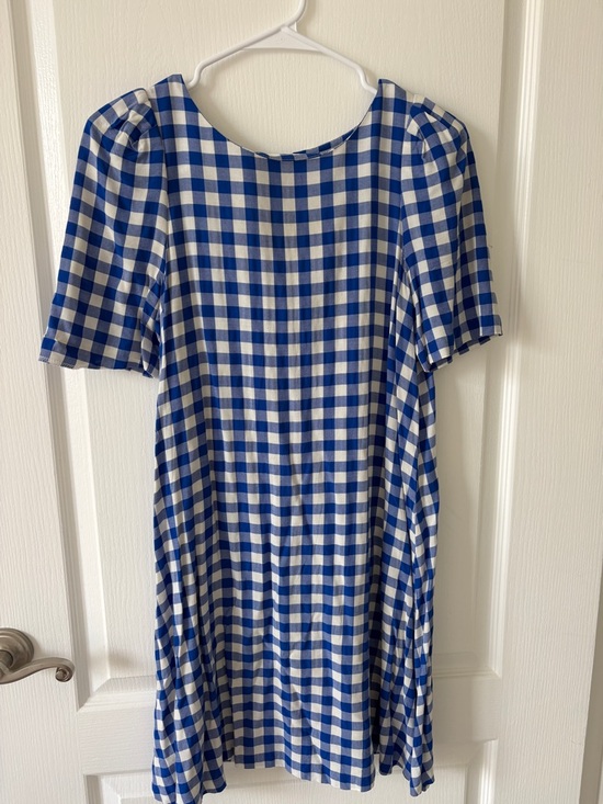 Calvin Klein Dresses & Skirts - Calvin Klein Blue and White Gingham Dress